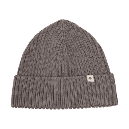 Huttelihut Czapka Merino Beanie Wool Knit Brown Melange