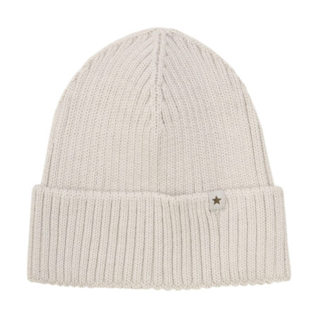 Huttelihut Czapka Merino Beanie Wool Knit Sand Melange