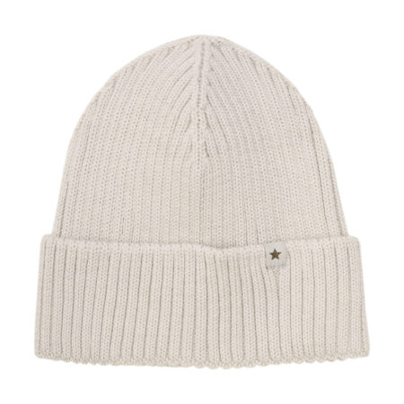 Huttelihut Czapka Merino Beanie Wool Knit Sand Melange