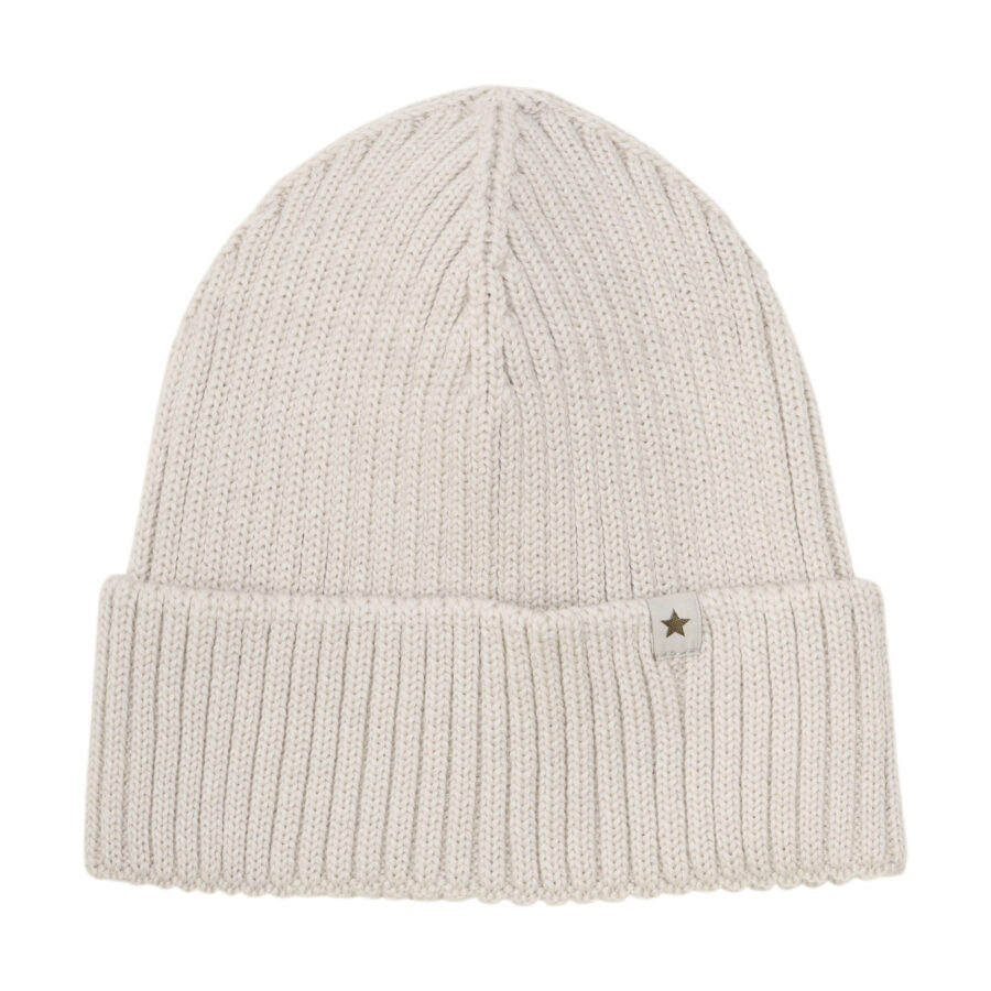 Huttelihut Czapka Merino Beanie Wool Knit Sand Melange
