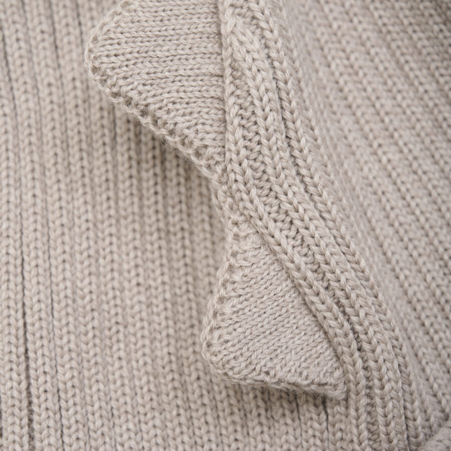 Huttelihut Czapka Beani Merino Dino Camel Melange - obrazek 3
