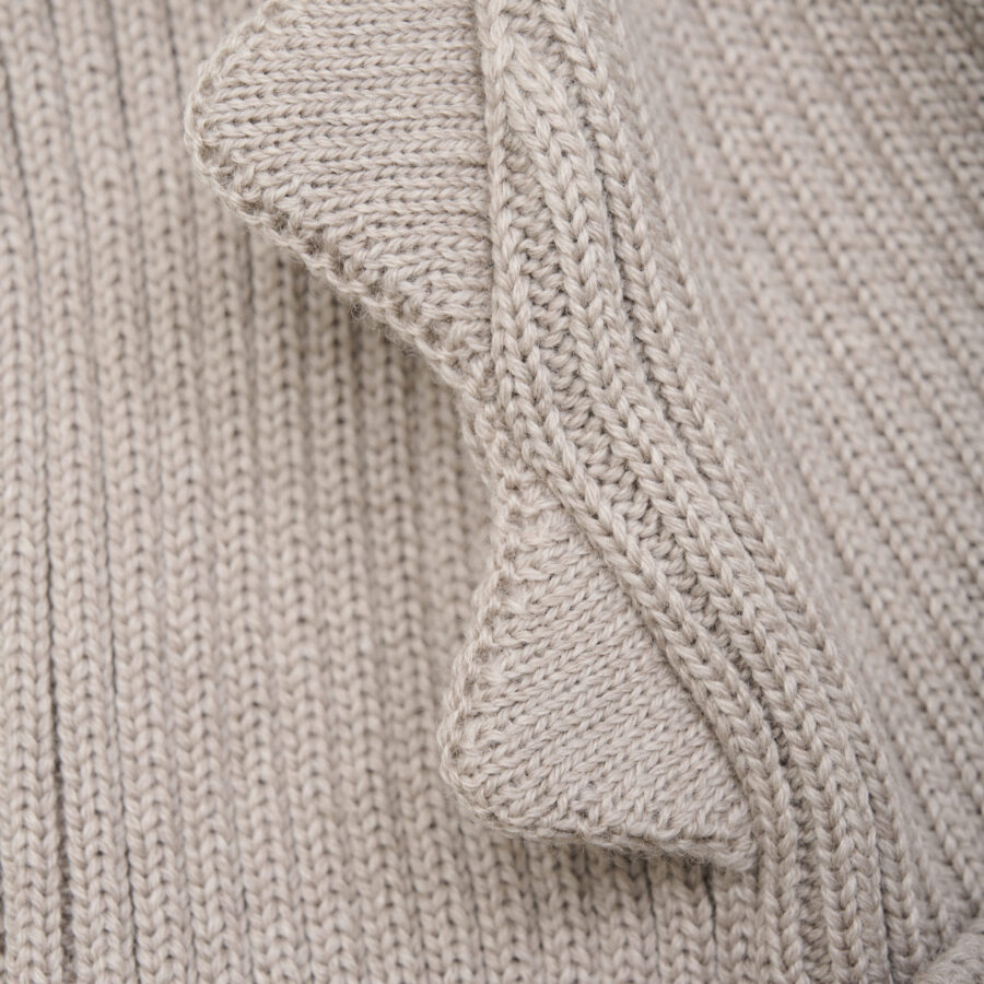 Huttelihut Czapka Beani Merino Dino Camel Melange - obrazek 3