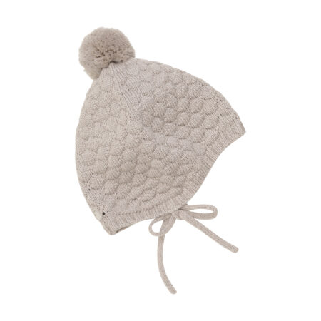 Huttelihut Czapka Bonetka Niemowlęca Merino Pompom