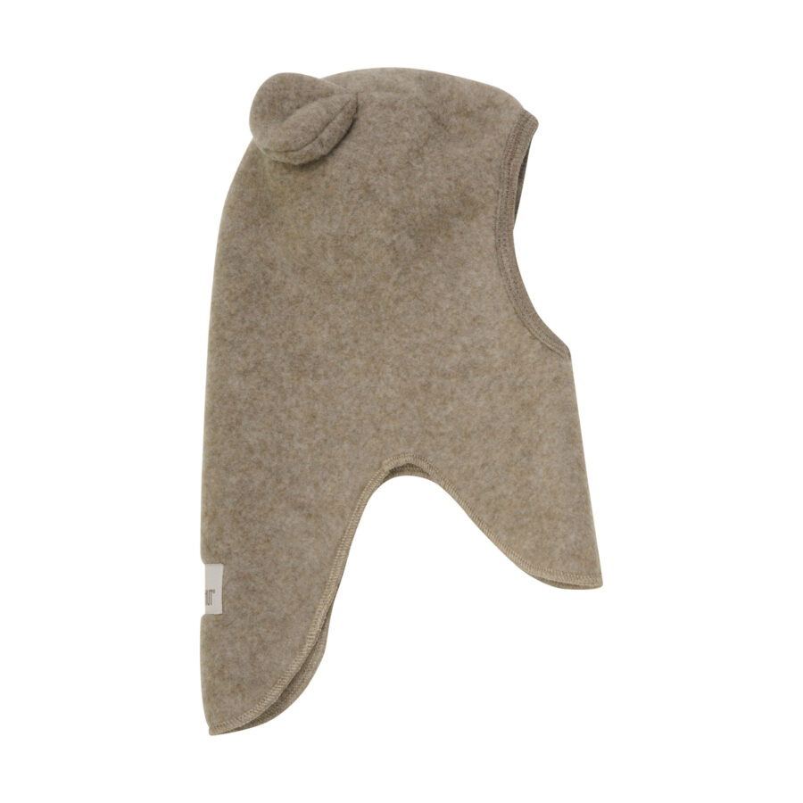 Huttelihut Kominiarka Ears Wool Fleece Merino Savannah Melange - obrazek 2