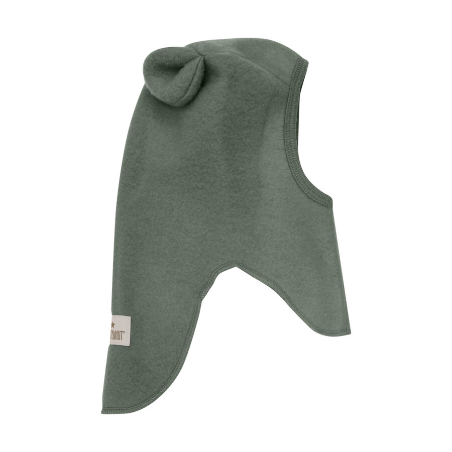 Huttelihut Kominiarka Ears Wool Fleece Merino Beetle - obrazek 2