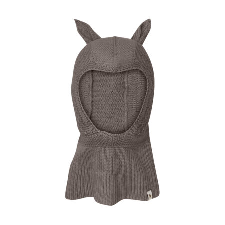 Huttlelihut Kominiarka Merino Ears Wool Knit Brown Melange