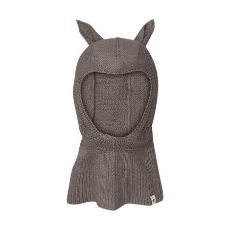 Huttlelihut Kominiarka Merino Ears Wool Knit Brown Melange