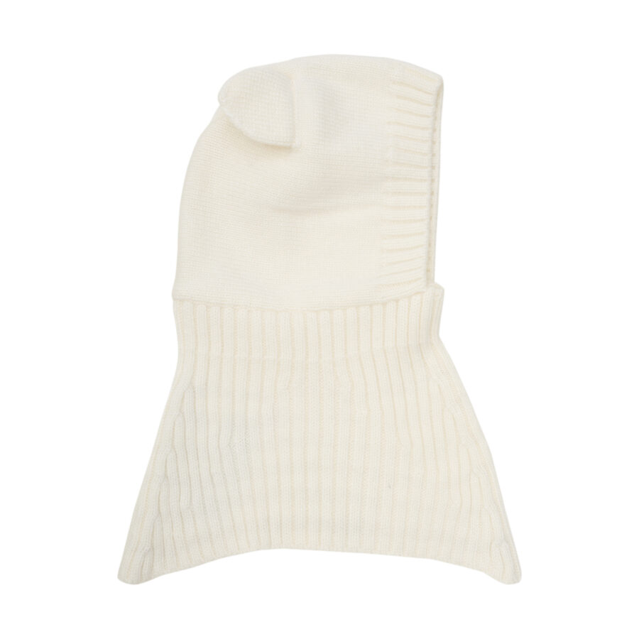 Huttelihut Kominiarka Ears Wool Knit Off White - obrazek 2