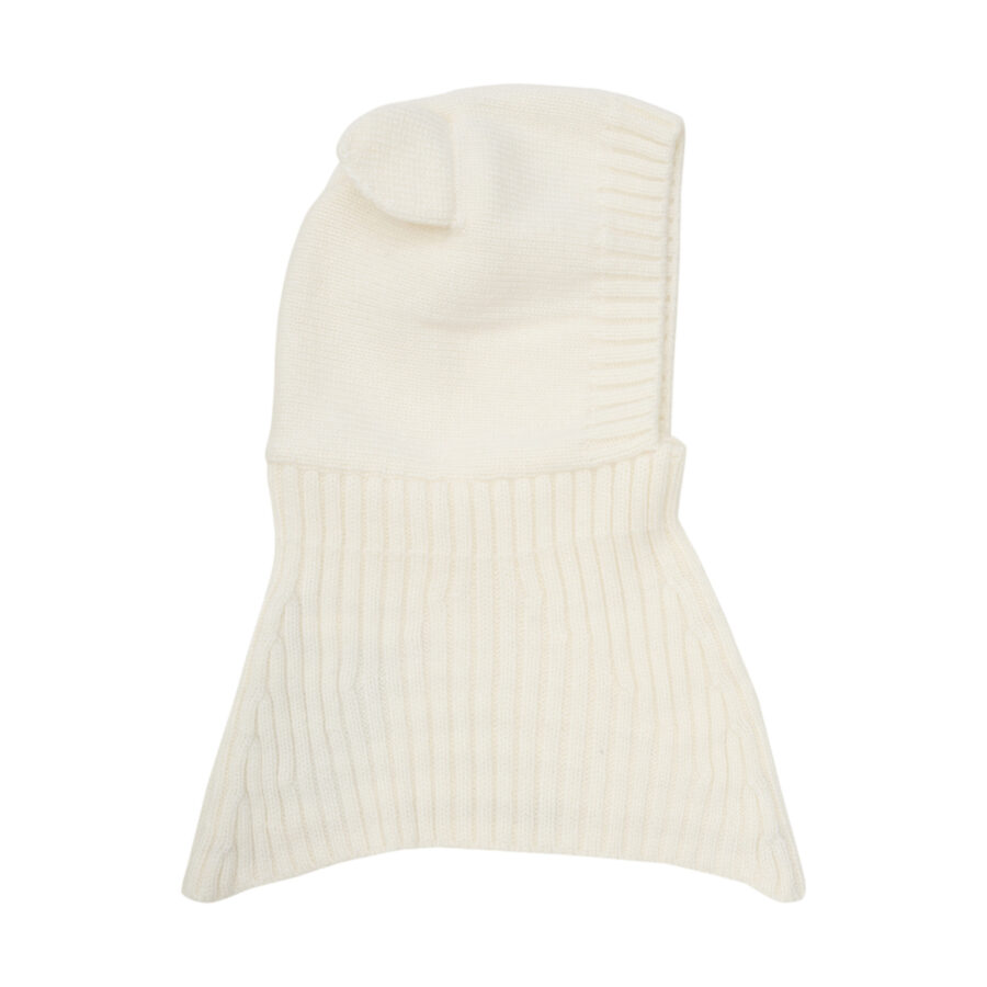 Huttelihut Kominiarka Ears Wool Knit Off White - obrazek 2
