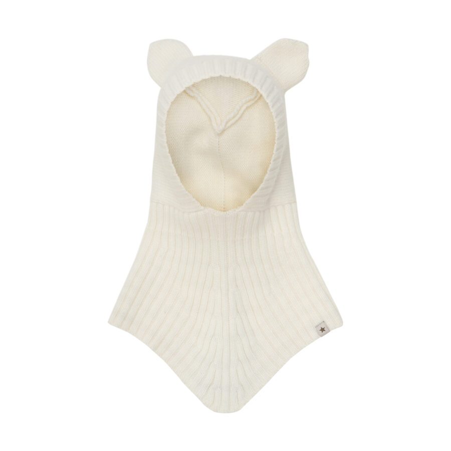 Huttelihut Kominiarka Ears Wool Knit Off White