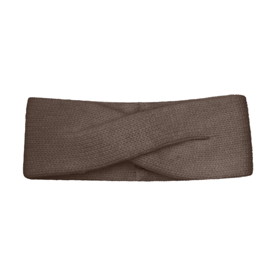 Huttelihut Opaska Wełniana Merino Brown Melnage