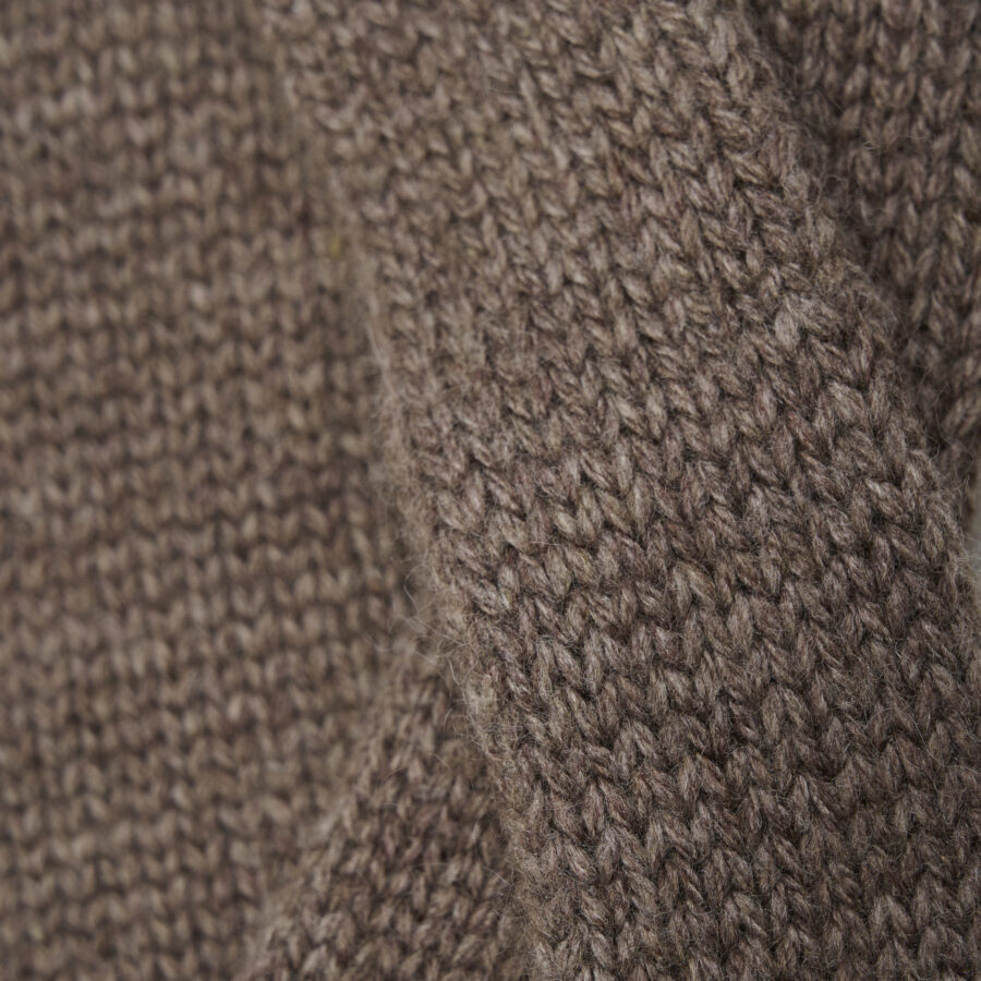 Huttelihut Opaska Wełniana Merino Brown Melnage - obrazek 3