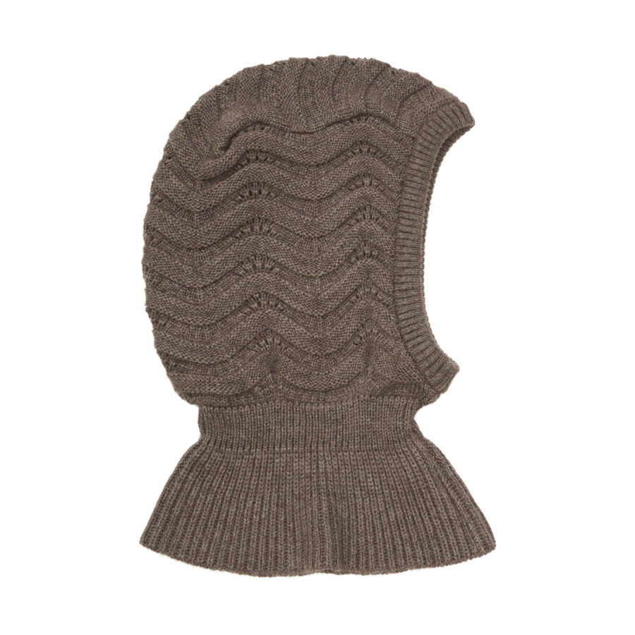 Huttelihut Kominiarka Balaclava Merino Brown Melange