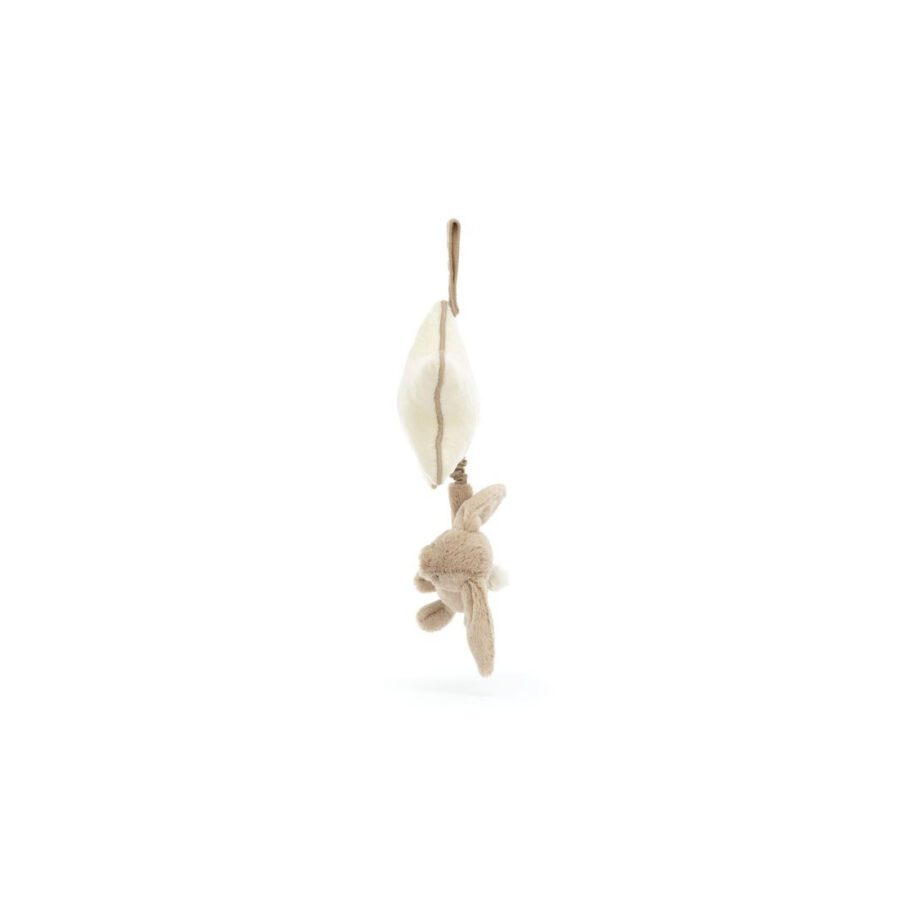Jellycat Króliczek z Gwiazdką i Pozytywką Beżowy 30 cm - obrazek 3