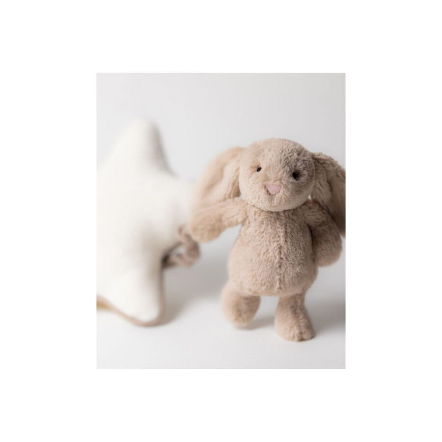 Jellycat Króliczek z Gwiazdką i Pozytywką Beżowy 30 cm - obrazek 5