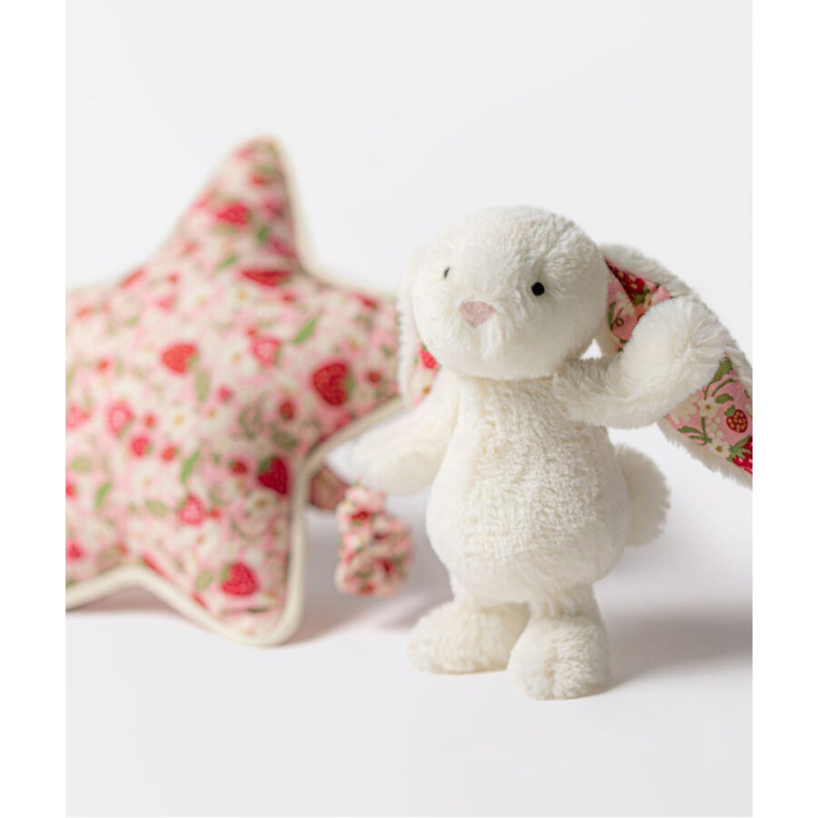 Jellycat Króliczek „Berry” z Gwiazdką i Pozytywką 30 cm - obrazek 5