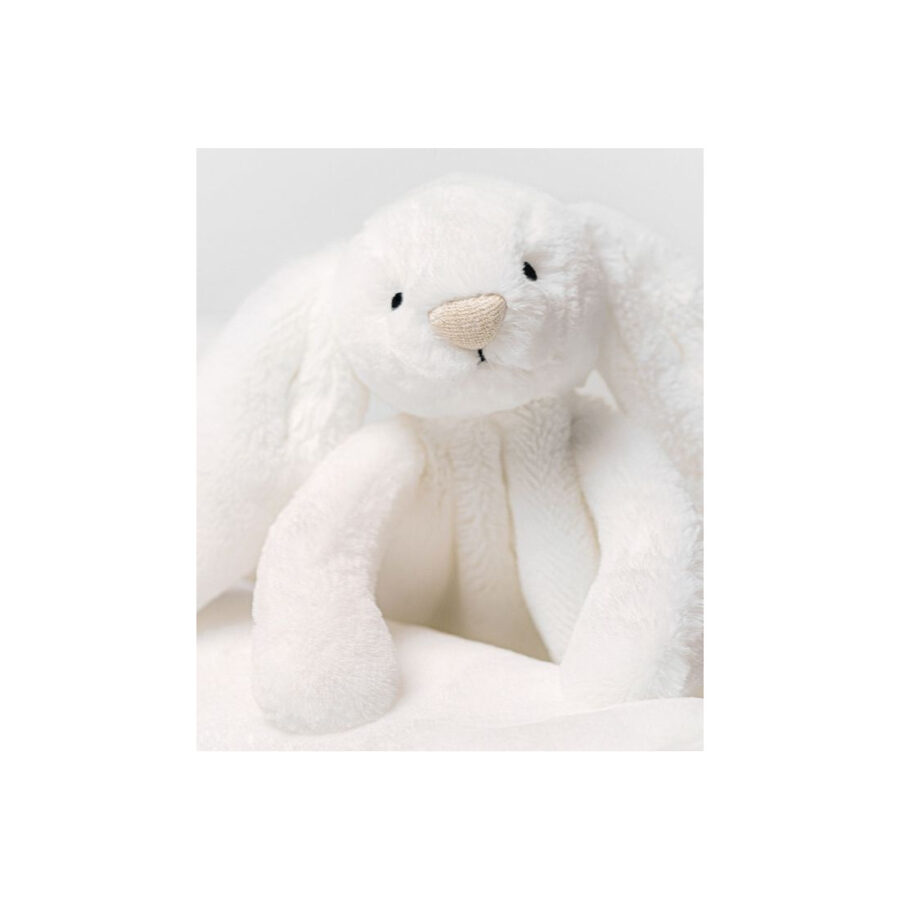 Jellycat Króliczek LUX Szmatka Przytulanka Biała 34 cm - obrazek 9