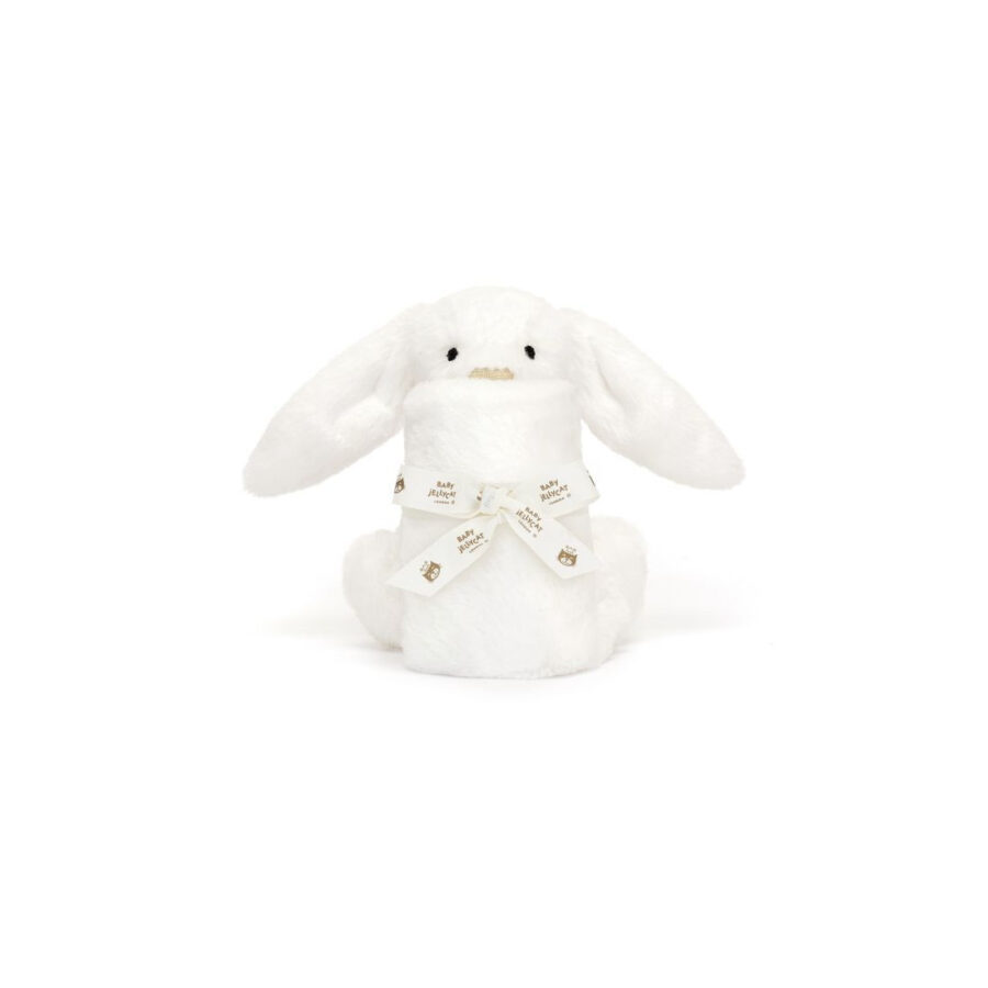 Jellycat Króliczek LUX Szmatka Przytulanka Biała 34 cm - obrazek 5