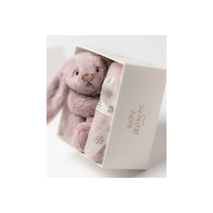Jellycat Króliczek LUX Szmatka Przytulanka Pudrowy Róż 34 c - obrazek 11