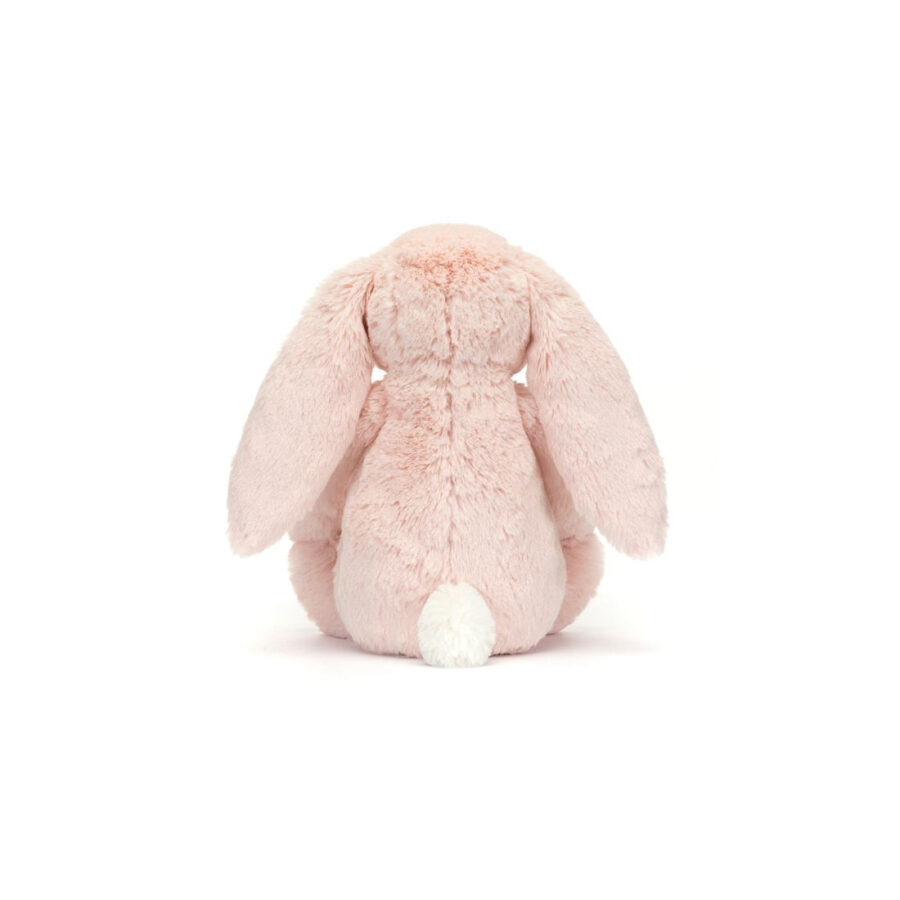 Jellycat Króliczek z Kwiecistymi Uszami Pudrowy Róż „Cherry” 31 cm - obrazek 2