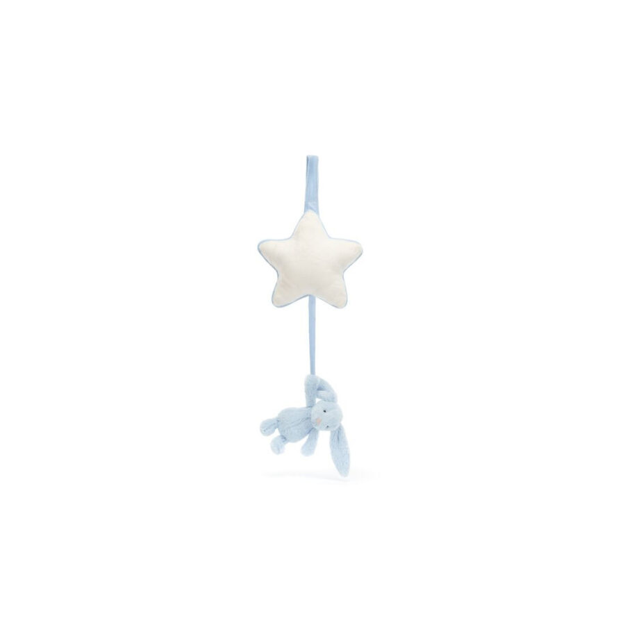 Jellycat Króliczek z Gwiazdką i Pozytywką Jasno Niebieska 3 - obrazek 5