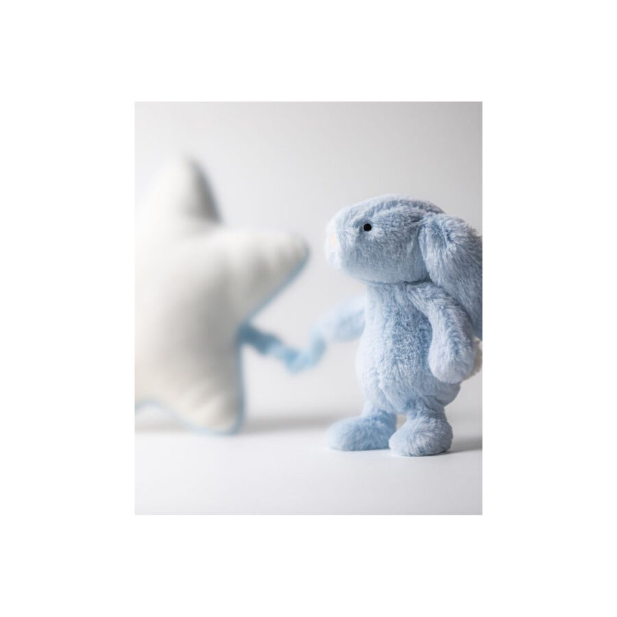 Jellycat Króliczek z Gwiazdką i Pozytywką Jasno Niebieska 3 - obrazek 4