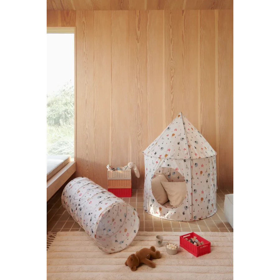Liewood Tunel Emmanuel Pop-Up Tunnel Peach / Sea shell - obrazek 3