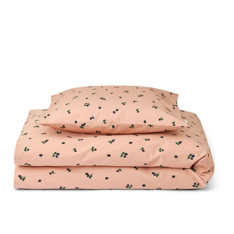 Liewood Zestaw Pościeli Carl Adult 140x200 Berry / Pale Tuscany