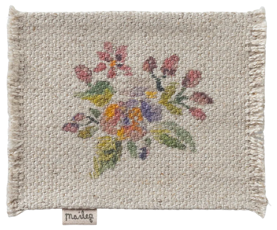 Maileg Akcesoria dla lalek - Rug, Flowers - Small