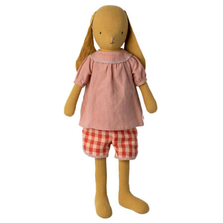 Maileg Króliczek - Bunny size 5, Dusty yellow - Blouse and shorts