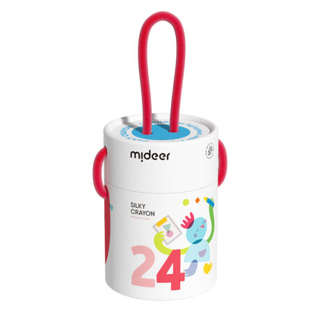 Mideer Wiaderko szybkoschnących, miękkich, zmywalnych kredek (24 kolorów)