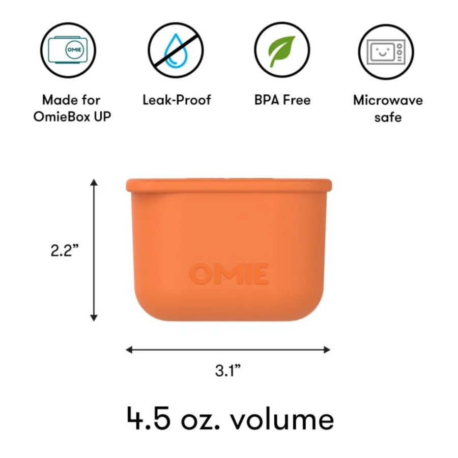 Omie Omiebox Up Dip Dwa Szczelne Pojemniczki, Blue/Orange - obrazek 6