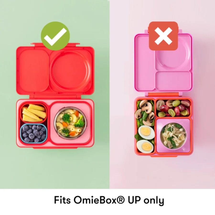 Omie Omiebox Up Dip Dwa Szczelne Pojemniczki, Pink/Teal - obrazek 3
