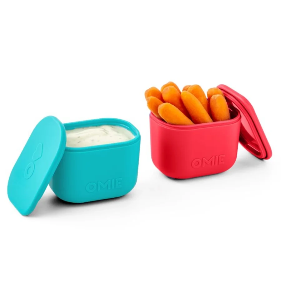 Omie Omiebox Up Dip Dwa Szczelne Pojemniczki, Pink/Teal - obrazek 4