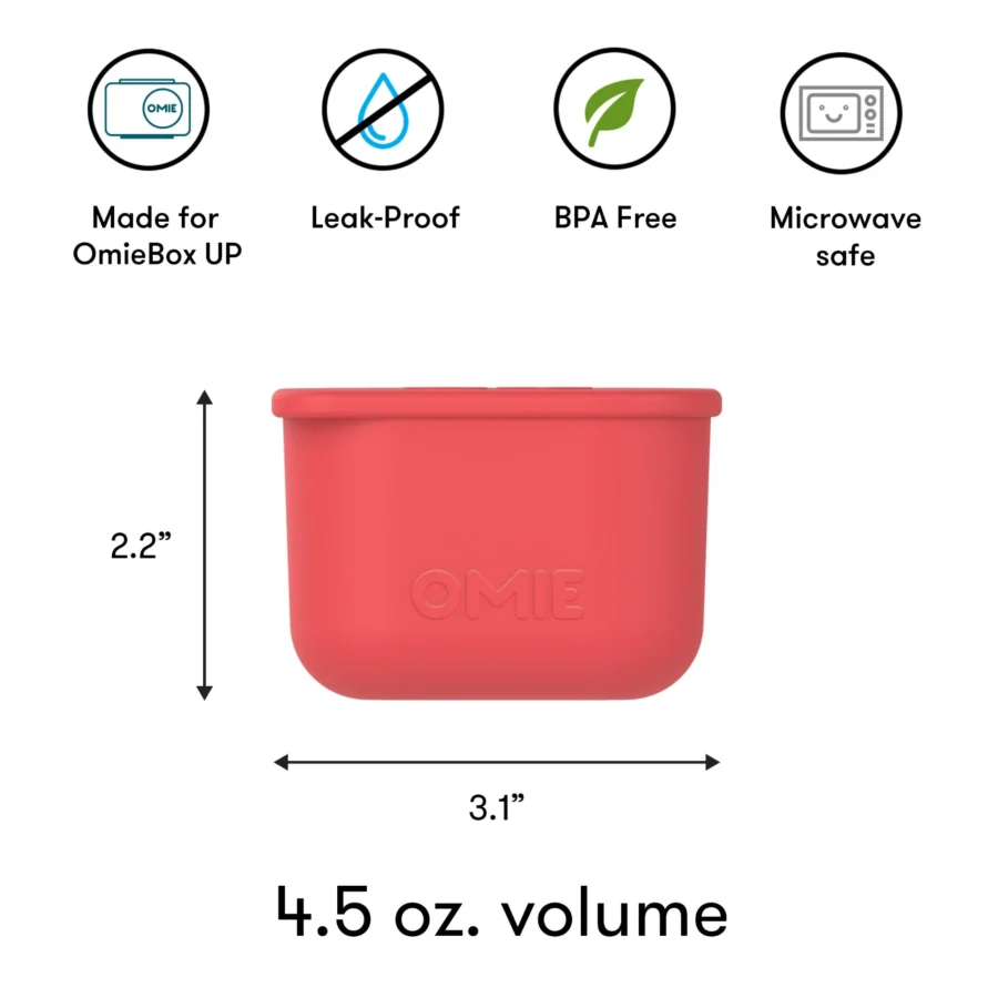 Omie Omiebox Up Dip Dwa Szczelne Pojemniczki, Pink/Teal - obrazek 7