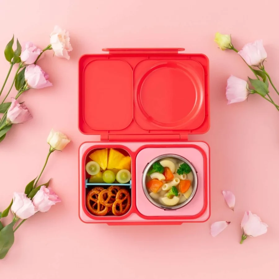 Omie Omiebox Up Lunch Box Z Termosem, Cherry Pink - obrazek 5
