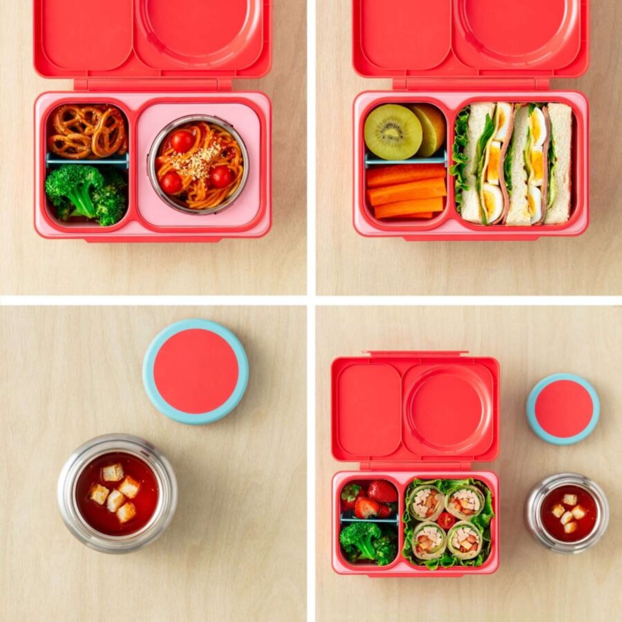 Omie Omiebox Up Lunch Box Z Termosem, Cherry Pink - obrazek 6