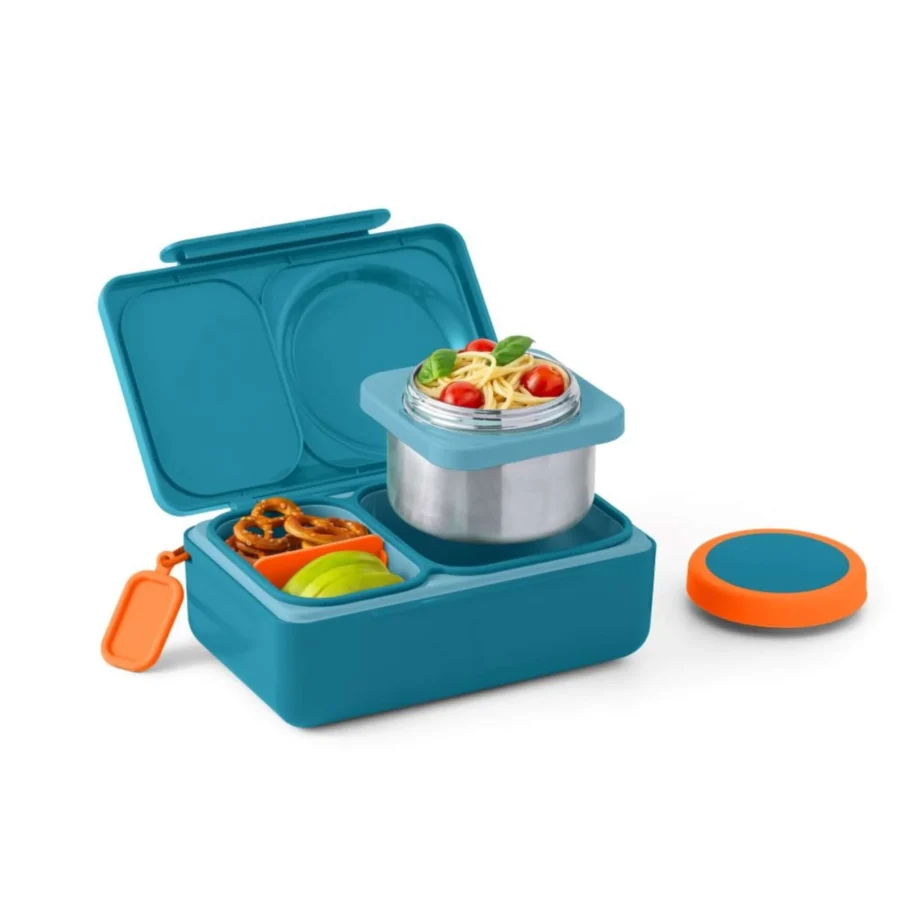 Omie Omiebox Up Lunch Box Z Termosem, Teal Green - obrazek 2