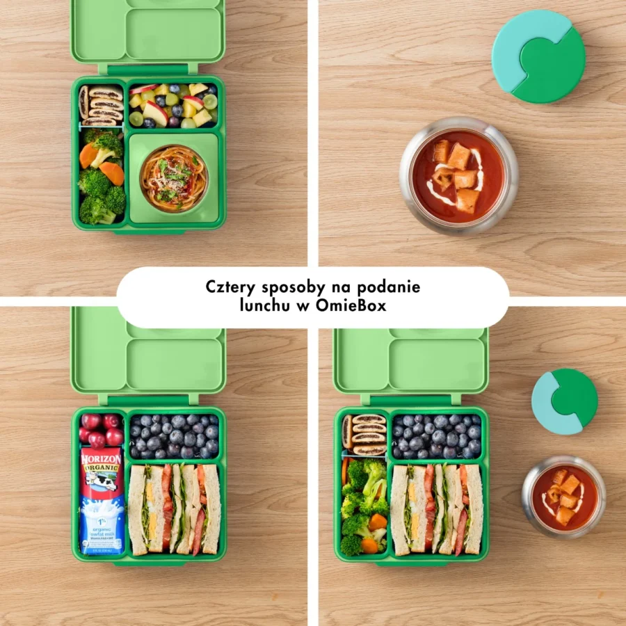 Omie Omiebox Lunch Box Z Termosem, Apple Green - obrazek 5