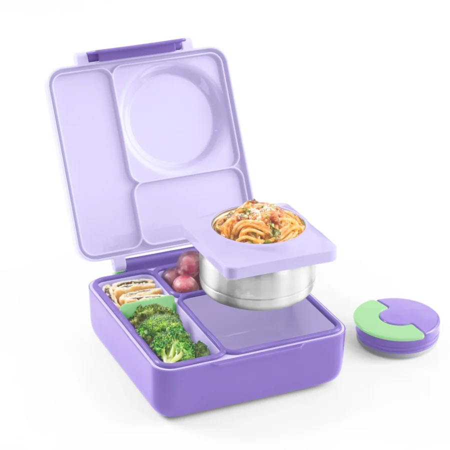 Omie Omiebox Lunch Box Z Termosem, Lilac Purple - obrazek 2
