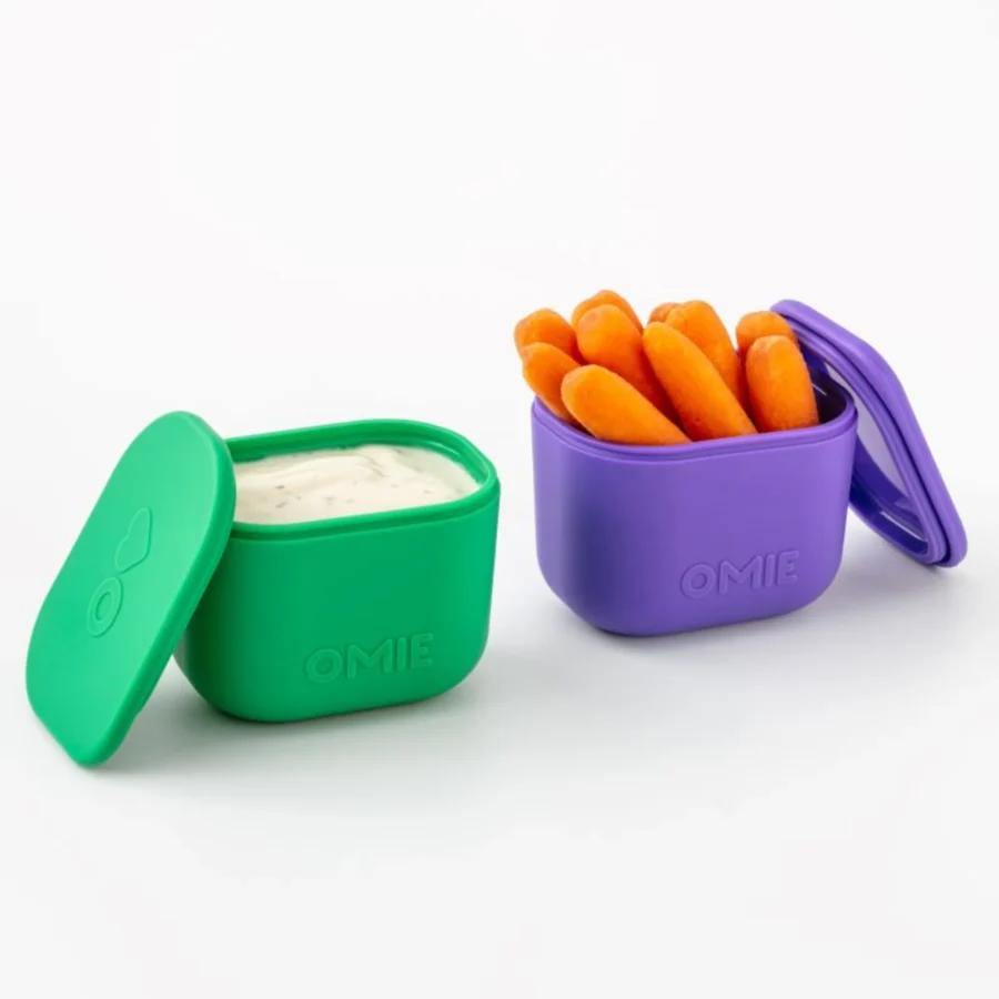 Omie Omiebox Up Dip Dwa Szczelne Pojemniczki, Purple/Green - obrazek 2