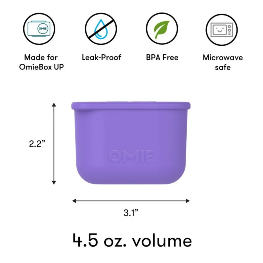 Omie Omiebox Up Dip Dwa Szczelne Pojemniczki, Purple/Green - obrazek 7