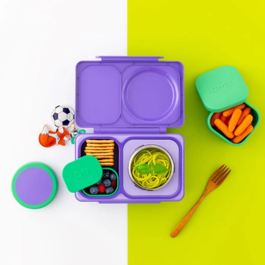 Omie Omiebox Up Dip Dwa Szczelne Pojemniczki, Purple/Green - obrazek 8