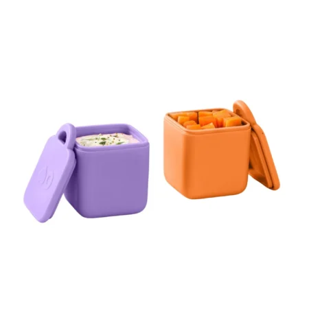 Omie OmieDip Dwa Szczelne Pojemniczki Purple/Orange