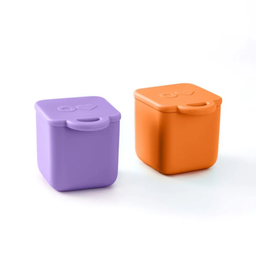 Omie OmieDip Dwa Szczelne Pojemniczki Purple/Orange - obrazek 3