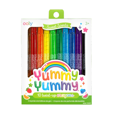 Ooly Kredki Pachnące, Wykręcane Twist-Up, Yummy Yummy! - zestaw 10 szt