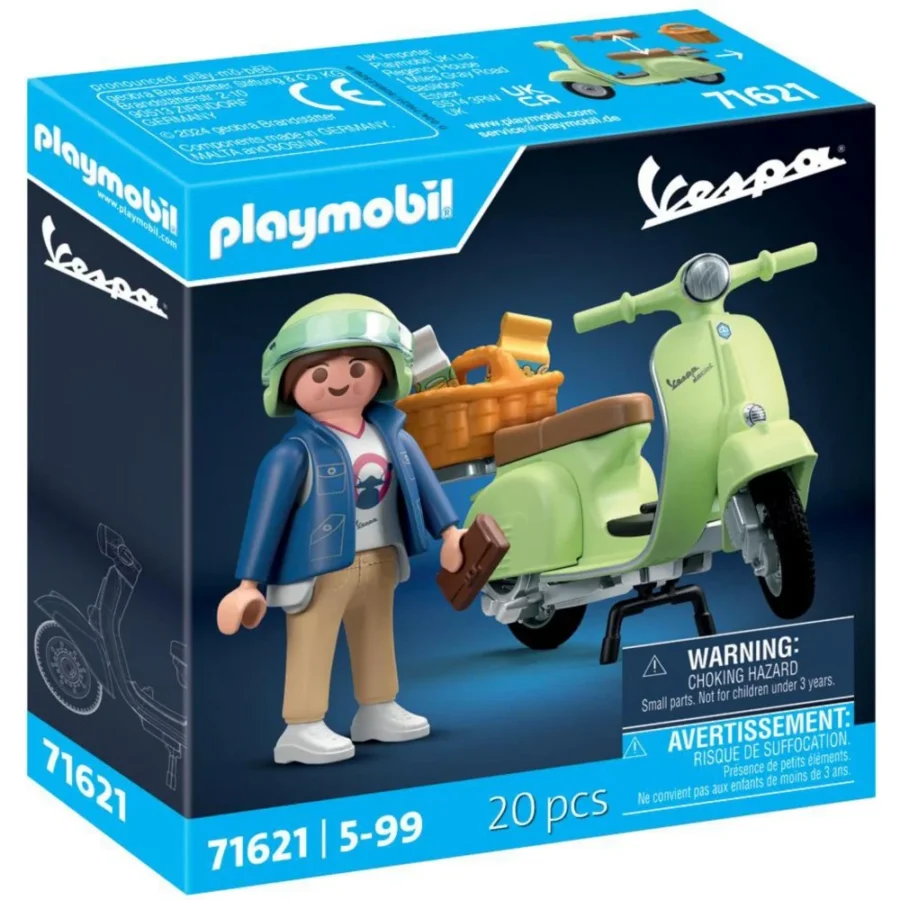 Playmobil Skuter 1969 Vespa 150 Sprint Veloce, jasnozielony