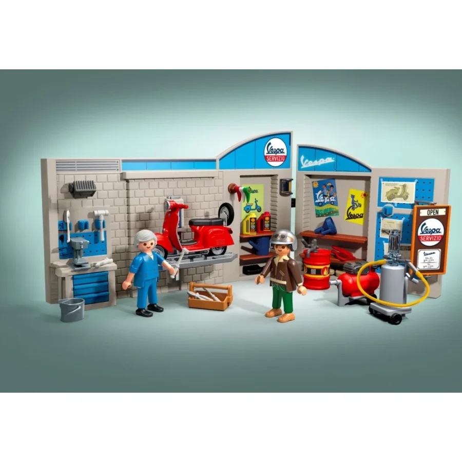 Playmobil Garaż Vespy z lat 60-tych - obrazek 2