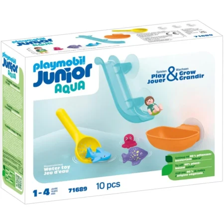 Playmobil JUNIOR AQUA: Wodna zjeżdżalnia z morskim zwierzątkami