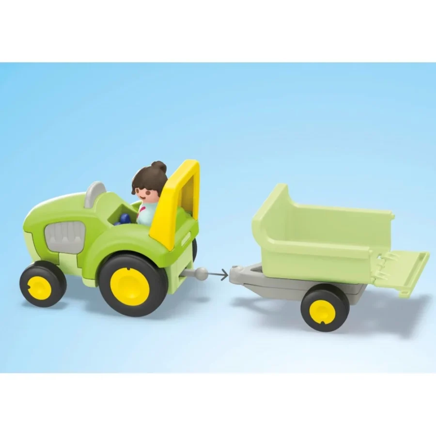 Playmobil JUNIOR: Przygoda na gospodarstwie z traktorem, przyczepą i zwierzętami - obrazek 5